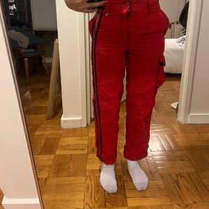 Vintage Tommy Hilfiger red cargo pants. 
Size boys 14.